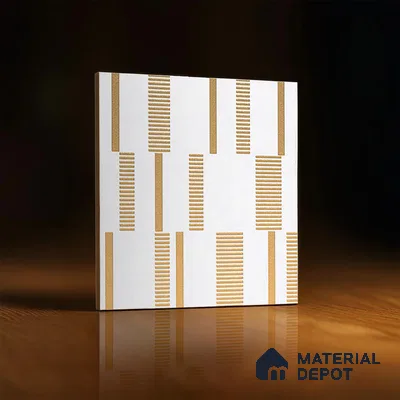 Highlighter Tiles  Tile TL 07251 Plana 8011 GLM (Gold) 1 ft x 1 ft Ceramic Matte Finish - 9 mm  | 2 mm Spacer is Mandatory (Sample)